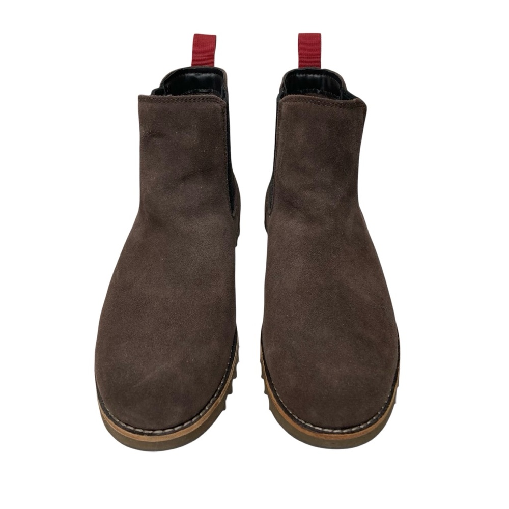 Territory Yellowstone 10 Wide Water Resistant Chelsea Boot Brown Suede
